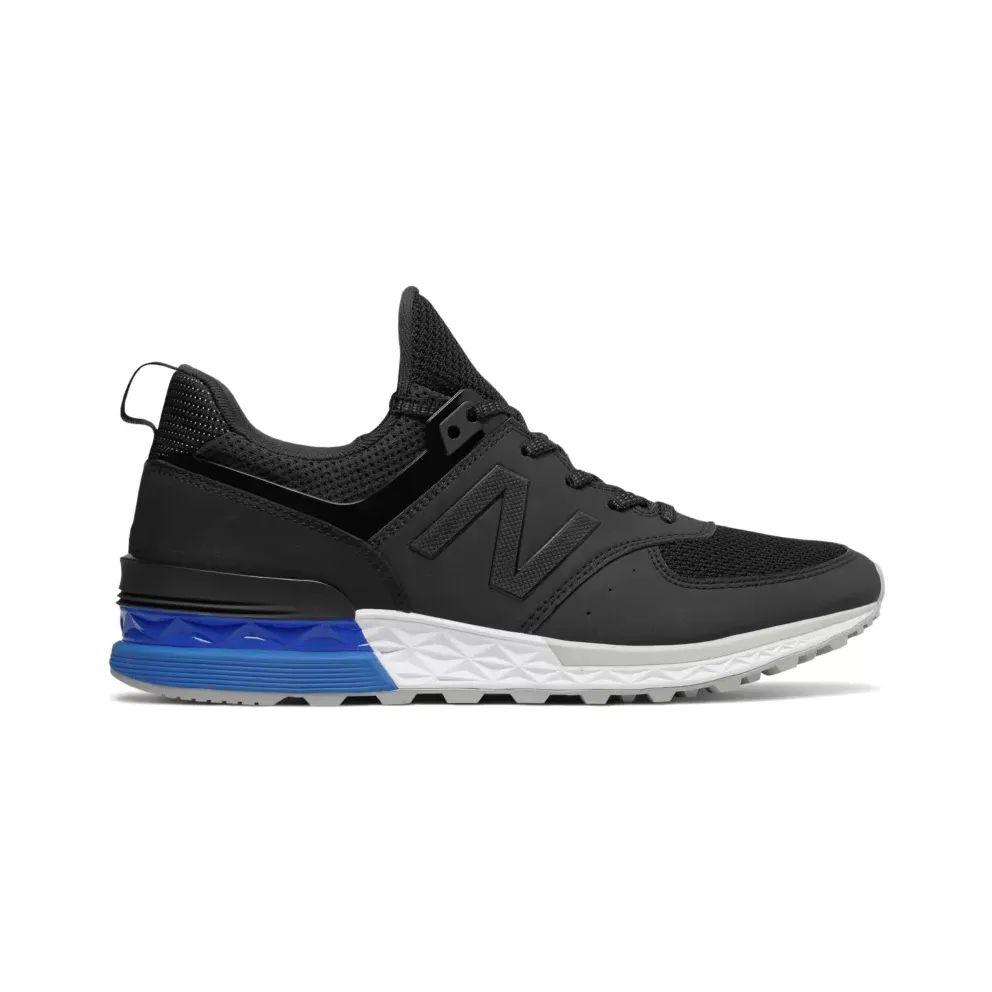 New Balance 574 Black/White-Blue (MS574SCS)