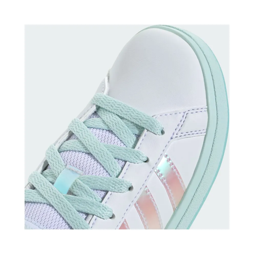 Adidas Grand Court 2.0 GS “Ftwr White / Flash Aqua” (JR6097)