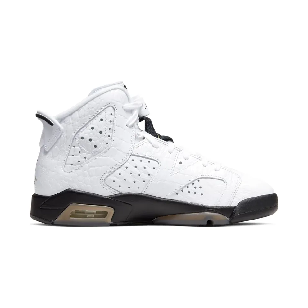 Jordan 6 Retro Alligator (GS) Neutral Grey/Black-White (384665-110)