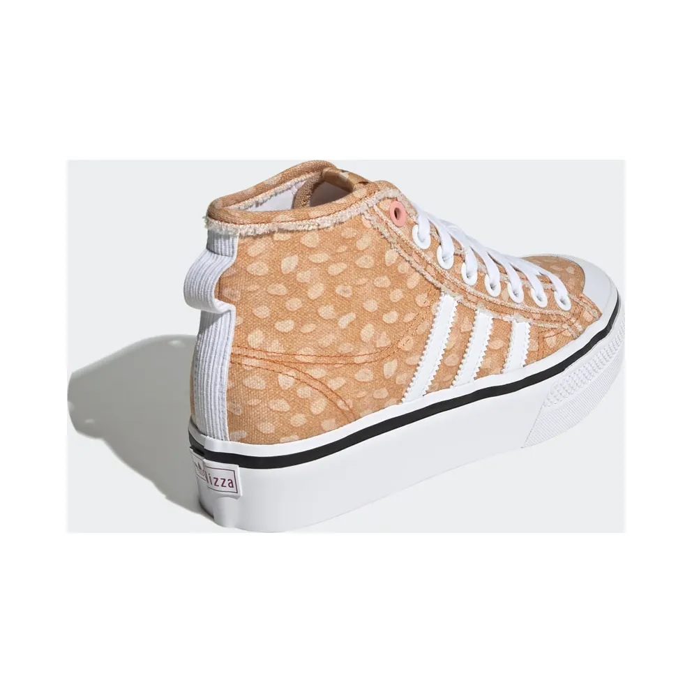 Adidas Disney Nizza Platform Mid Cloud White / Legacy Burgundy / Off White (GZ1657)