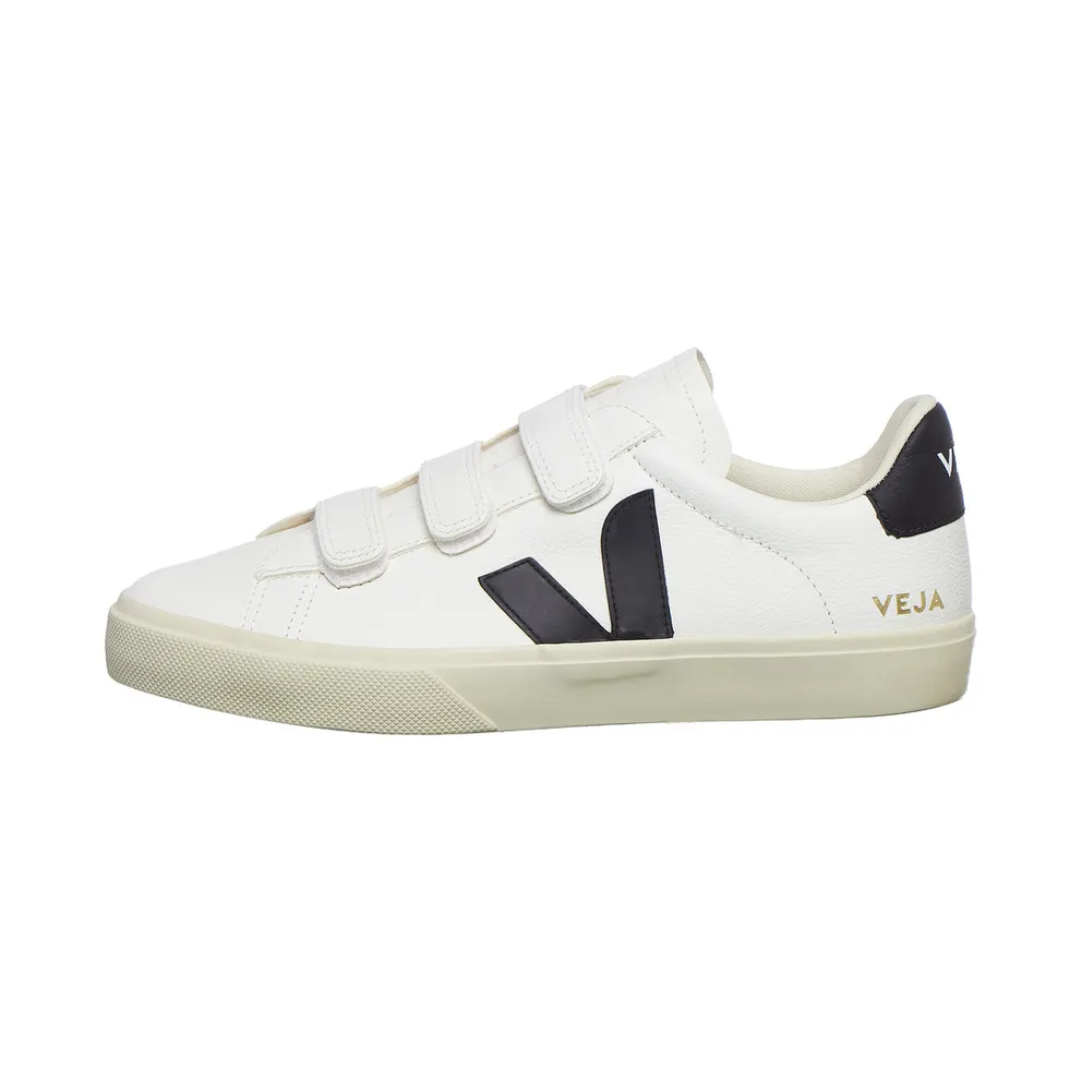 Veja Recife Logo Extra White / Black (RC0502790B)