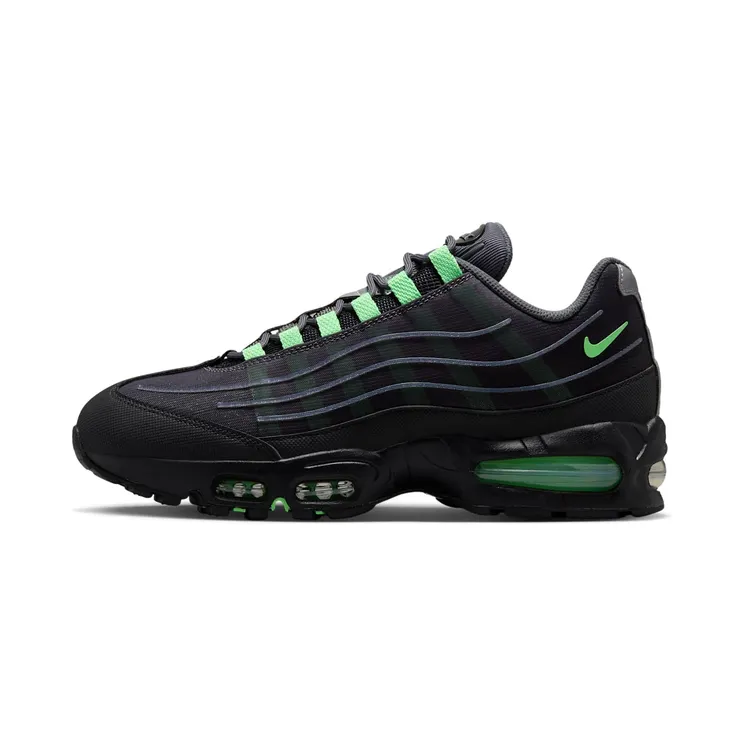 Nike Air Max 95 Tech “Iron Grey / Black / Metallic Silver / Illusion Green” (IH7853-004)