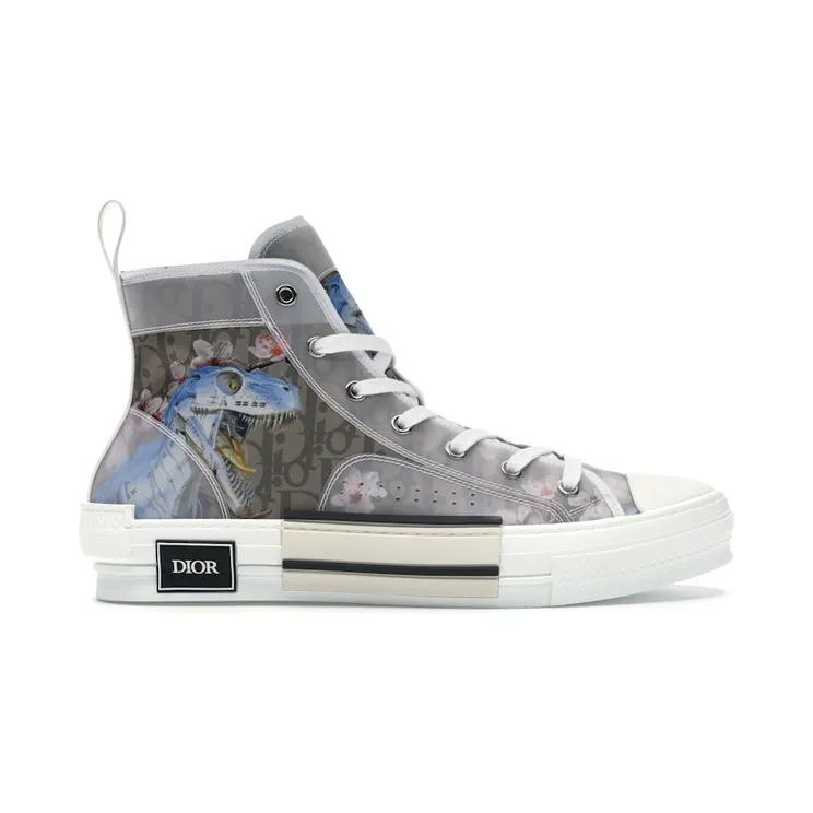 Dior B23 High Canvas Sorayama Dinosaur Brown