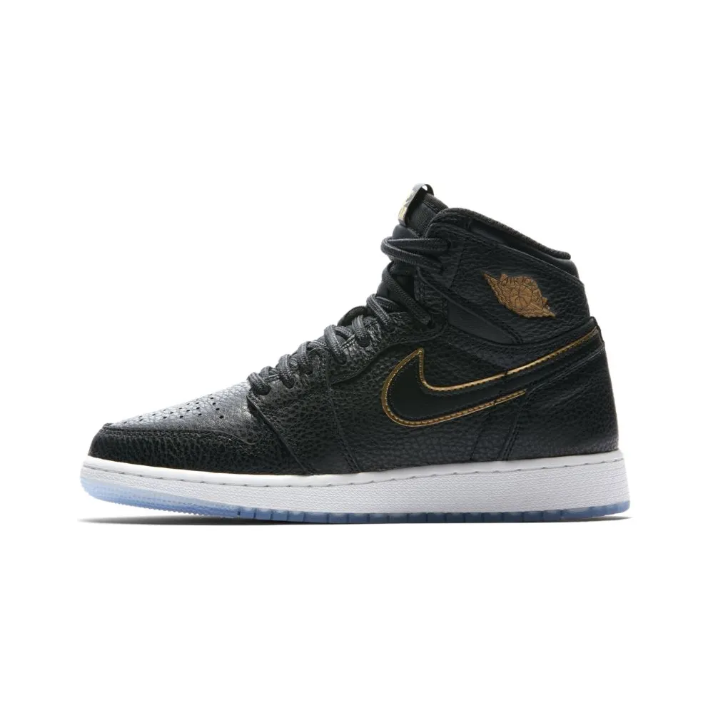 Jordan 1 Retro High City of Flight (GS) Black/Metallic Gold-Summit White (575441-031)