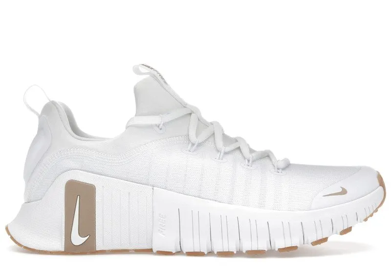 Nike Free Metcon 6 White Gum Light Brown Hemp (FJ7127-105)