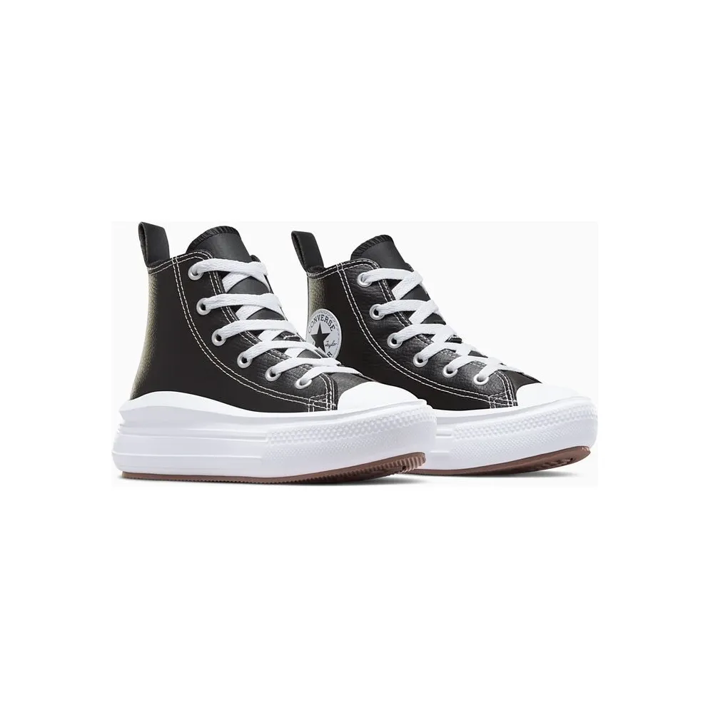Converse Chuck Taylor All Star Move Platform Leather Black/Black/White (A02067C)