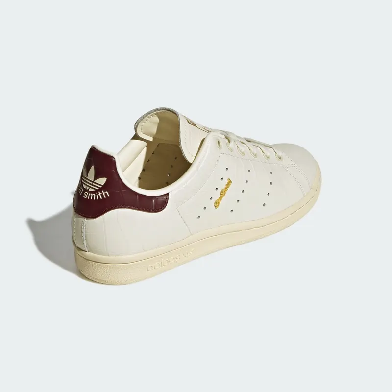 Adidas STAN SMITH 80s Off White / Off White / Maroon (LA1696)