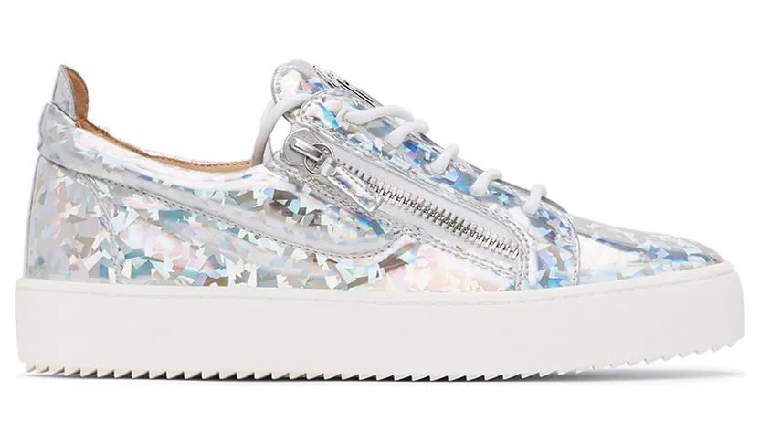 Giuseppe Zanotti Silver Iridescent Frankie Sneakers (RM20014-91356)