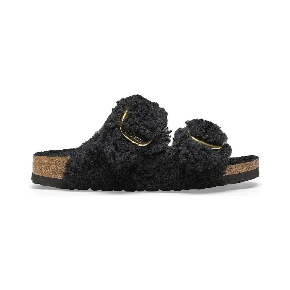 Birkenstock Arizona Big Buckle Shearling Black Gold (1025901)