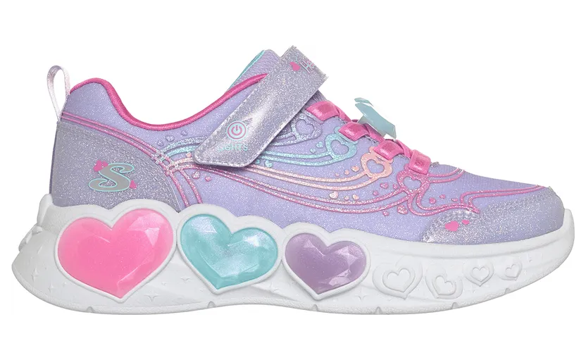 Skechers S-Lights: Enchanted Heart Lights Sneaker Lavendel
