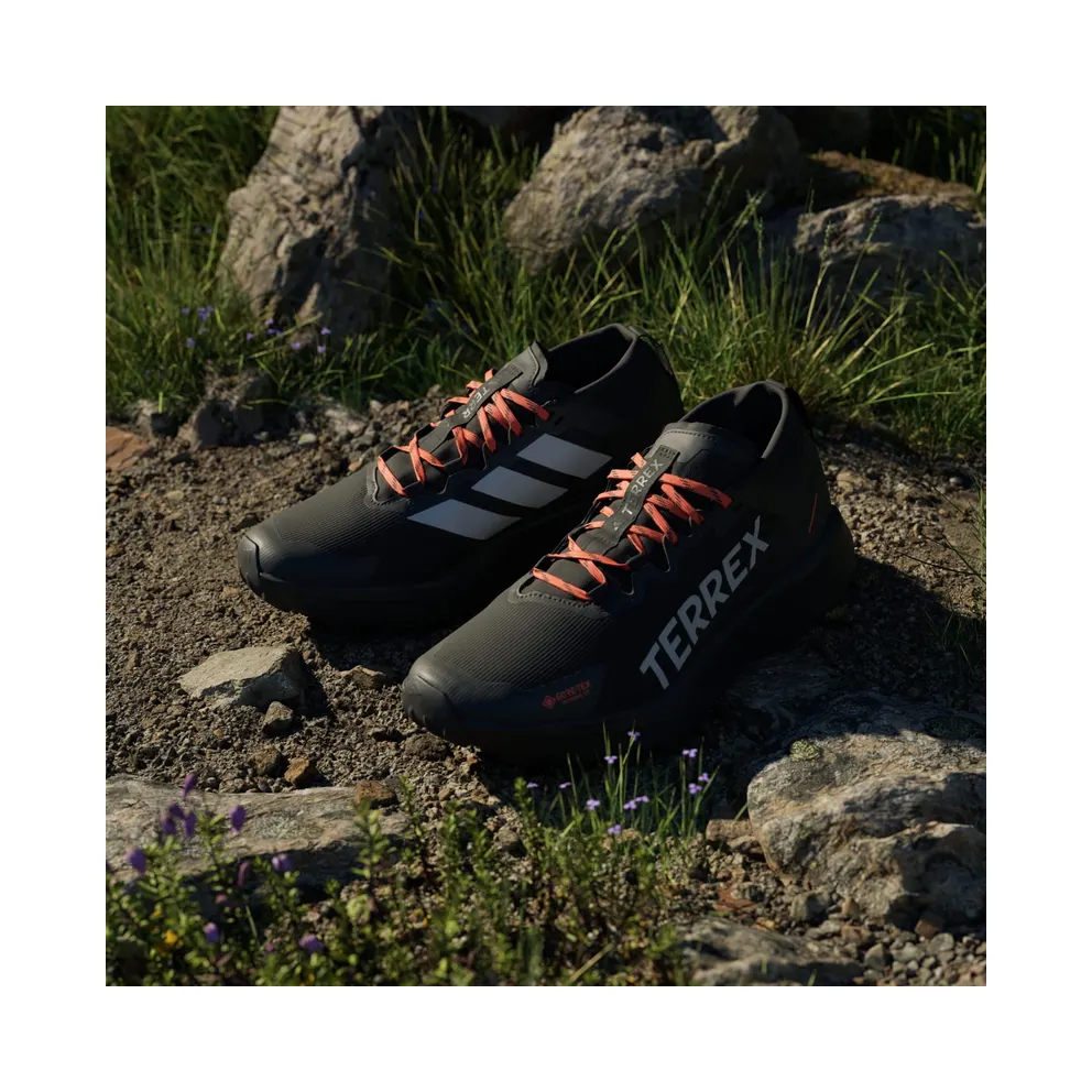 Adidas Terrex Agravic GTX Trail Running Core Black / Grey Two / Semi Impact Orange (IH2939)