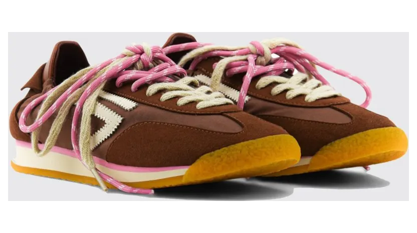 Puraai 6.02 Panther Vegan Leather and Fabric Sneakers Burnt (PU602P026)
