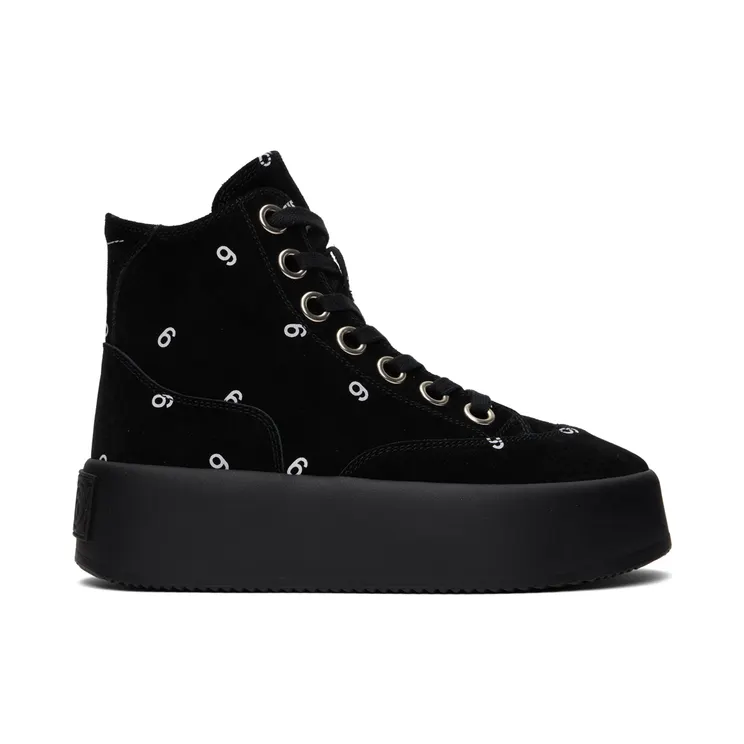 MM6 Maison Margiela Off-White 6 Platform High Sneakers (S59WS0180 PR667)