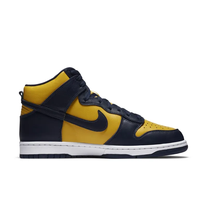 Nike Dunk High Michigan (2020) Varsity Maize/Midnight Navy-Midnight Navy (CZ8149-700)