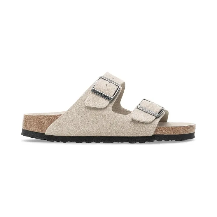 Birkenstock Arizona Soft Footbed Suede Leather Oyster Tonal (1030847)