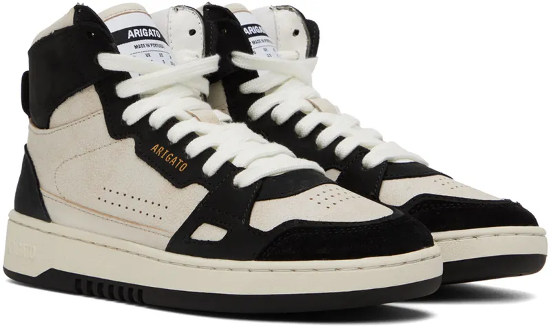 Axel Arigato Beige & Black Dice Hi Sneakers (F0003021)