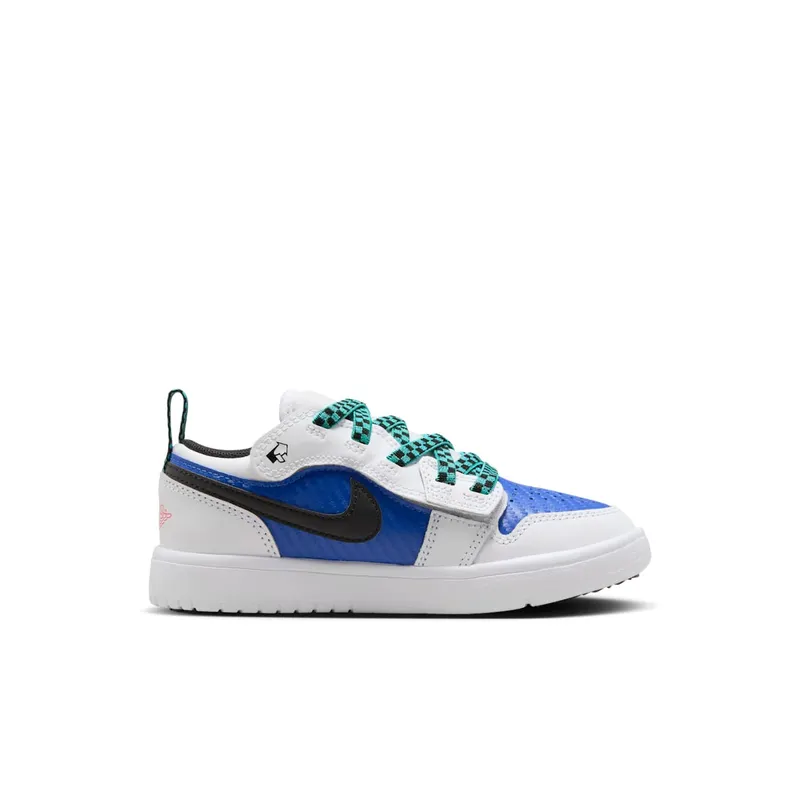 Jordan 1 Low ALT SE PS “White Hyper Royal Hyper Jade Black” (FQ8708-100)