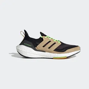 adidas Ultraboost 21 Core Black / Beige Tone / Signal Green (GX5254)