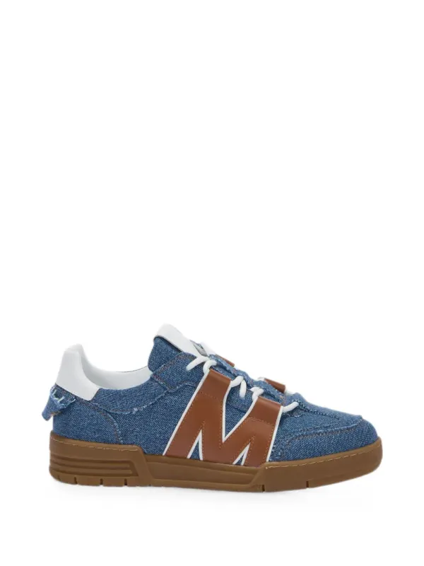 Moschino Denim sneakers with M-patch – Blue (MB15224G0PGS3)