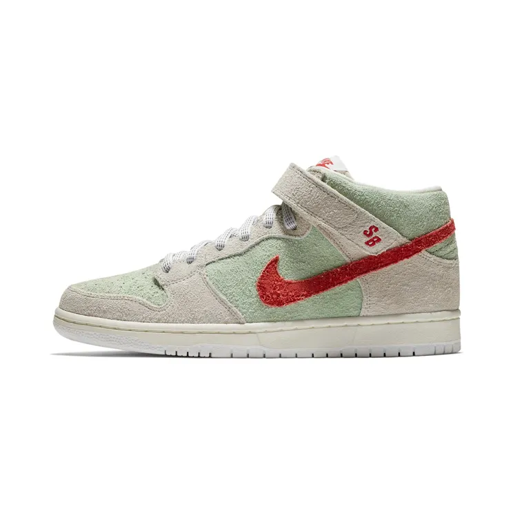Nike SB Dunk Mid White Widow “Sail / Fresh Mint / Gym Red” (AQ2207-163)