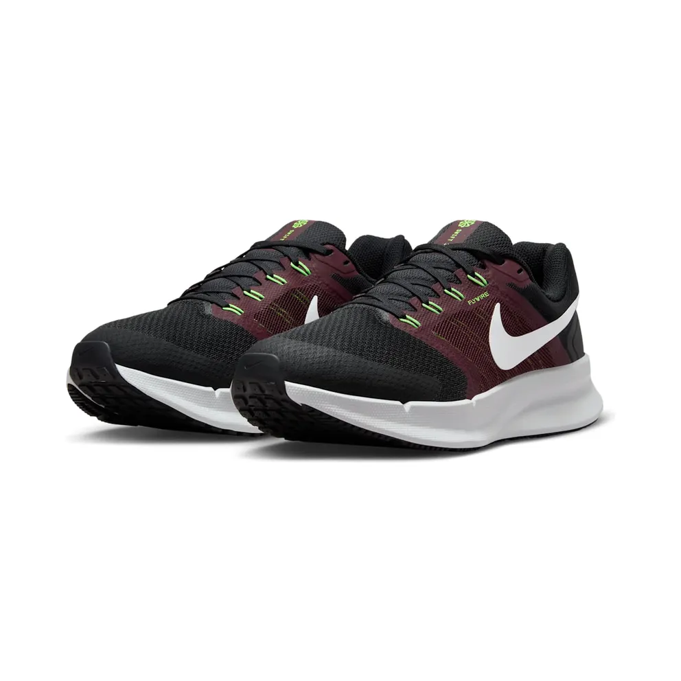 Nike Run Swift 3 Black Burgundy Crush Lime Blast Pure Platinum (DR2695-007)