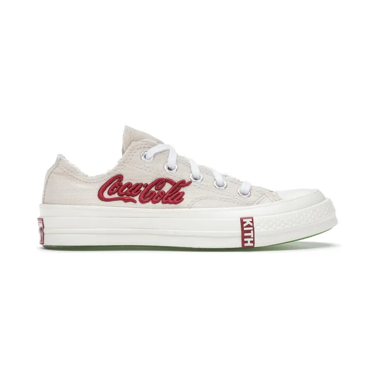 Converse Kith x Coca-Cola x Chuck 70 Low ‘Parchment’ Egret/Red/Egret (169837C)