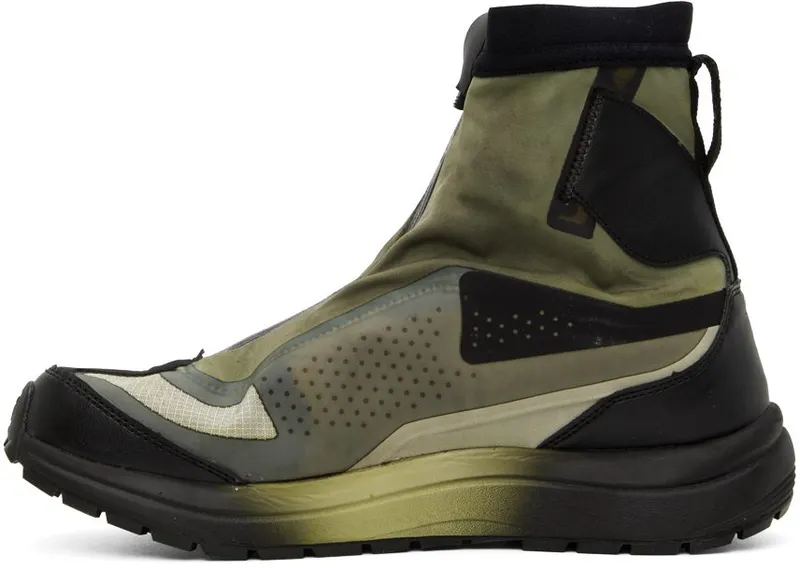 11 by Boris Bidjan Saberi Khaki & Black Salomon Edition Bamba 2 GTX High WEHR GRÜN (254 11xS)
