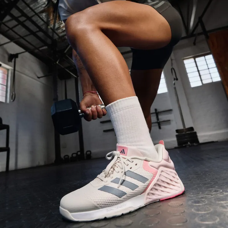 adidas Dropset 3 Chalk White Iron Metallic Semi Pink Spark (ID8635)