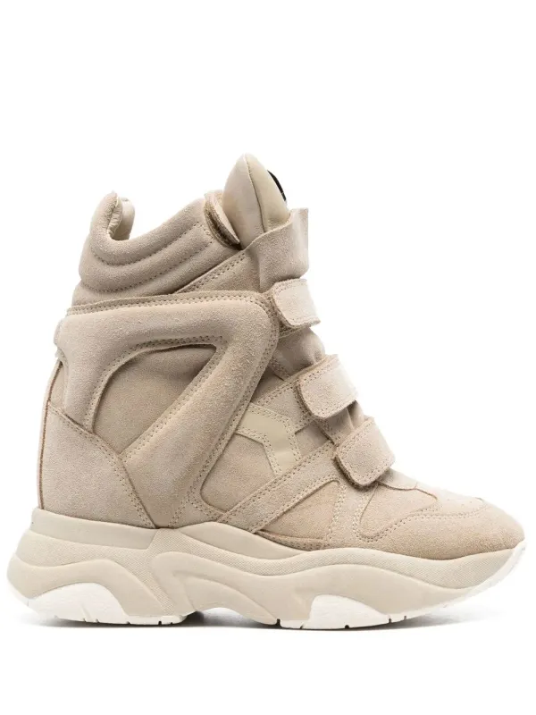 ISABEL MARANT Balskee sneakers with verborgen sleehak – Beige (BK0009FAA1E18S)