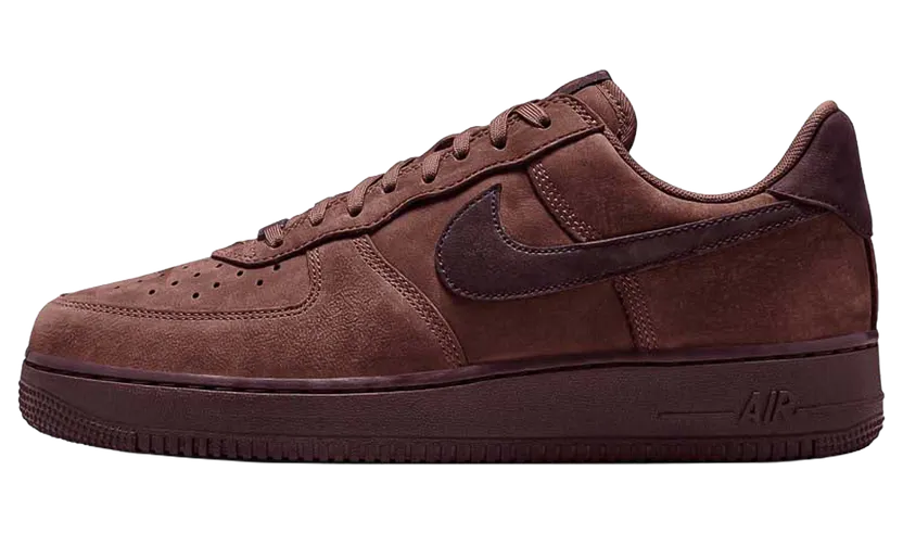 Nike Air Force 1 Low Retro Premium QS “Red Sepia Mahogany Badgeless” (IO9555-201)