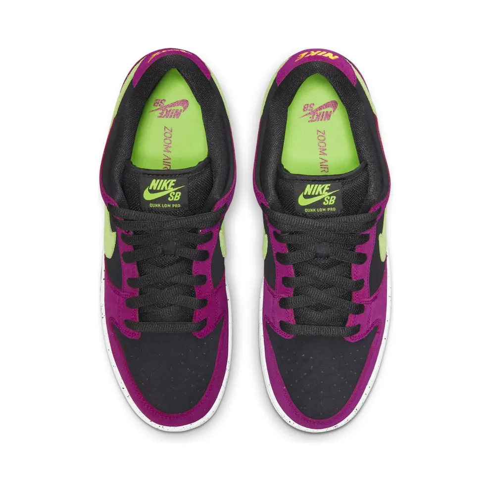 Nike SB Dunk Low Pro ‘Red Plum’ (2021) – “Redplum / Citron / Black / Taxi” (BQ6817-501)