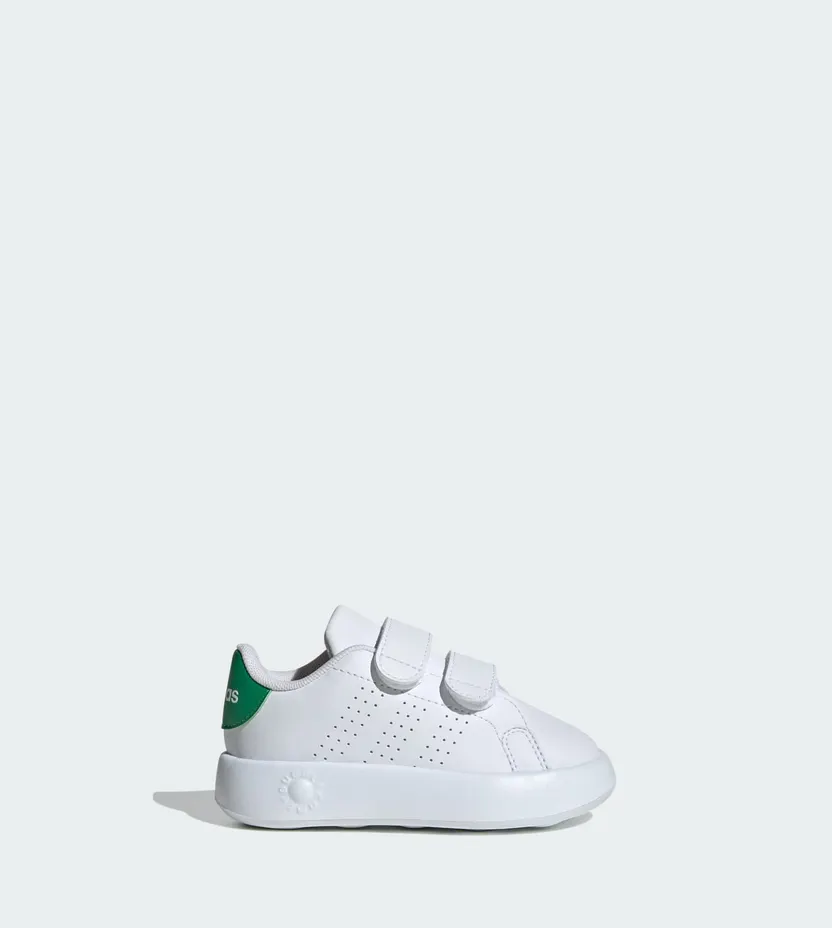 adidas Advantage Kids Cloud White / Cloud White / Green (ID5286)