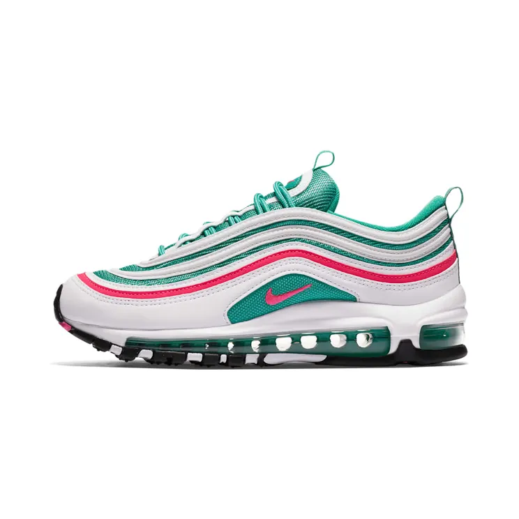 Nike Air Max 97 South Beach (GS) “White / Kinetic Green / Black / Pink Blast” (921522-101)
