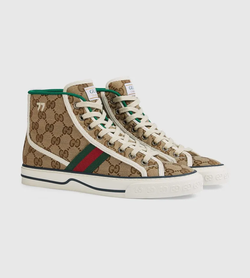 Gucci Tennis 1977 High Top GG (W) (627838 HVK70 9765) (2)