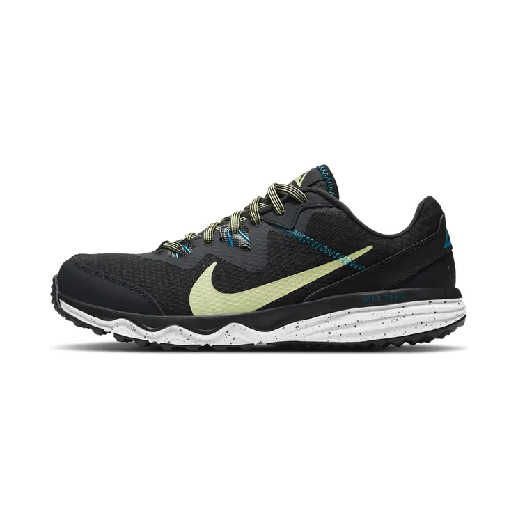 Nike Juniper Trail “Off-Noir / Black / Laser Blue / Limelight” (CW3809-004)