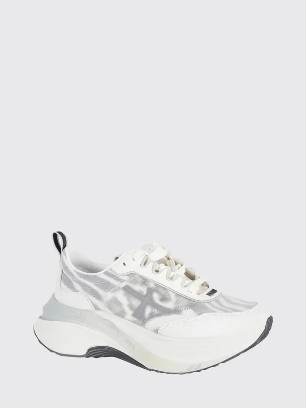 Premiata Hill Nylon and Suede White 1 (HILL7507)