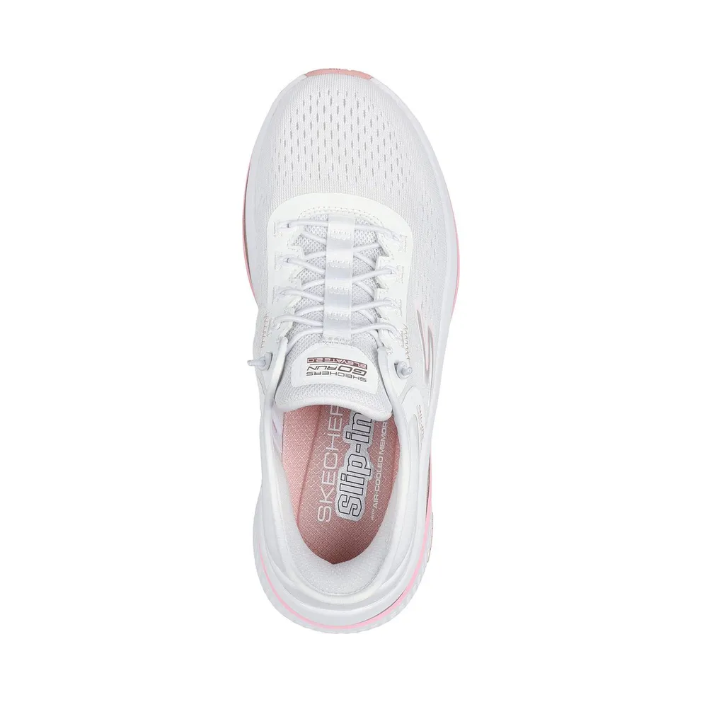 Skechers Slip-ins: GO RUN Elevate 2.0 – Banyan Sneaker White/Pink
