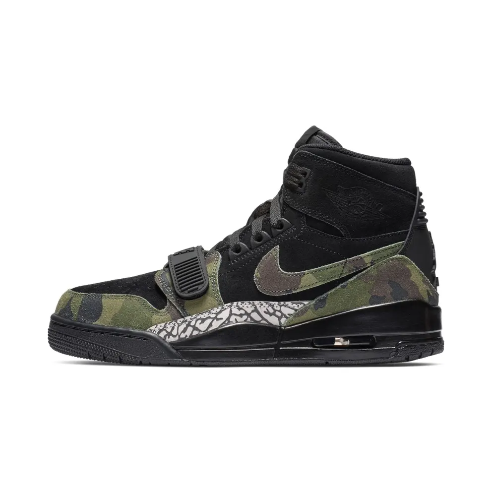 Air Jordan Nike AJ Legacy 321 Black Woodland Camo (AV3922-003)