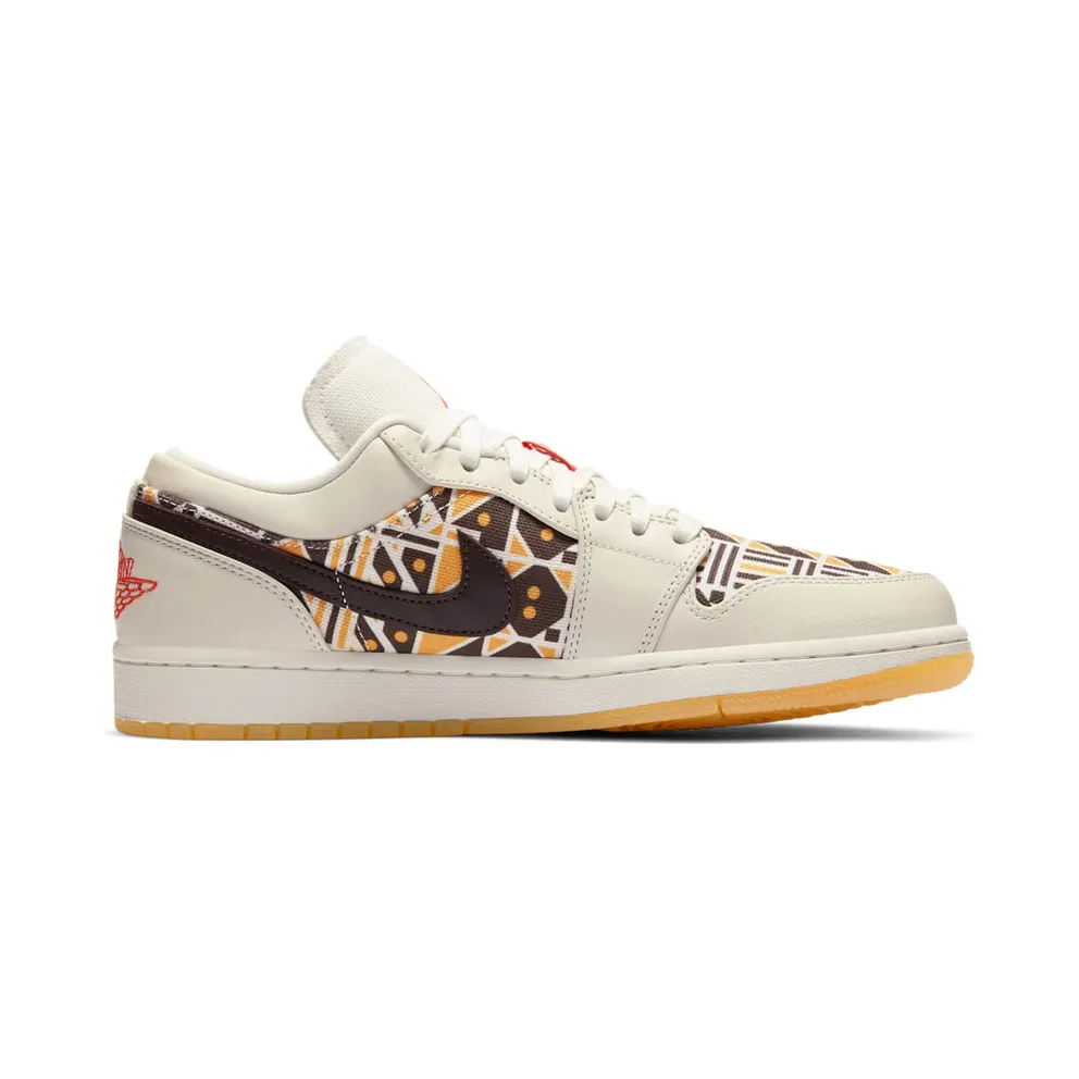 Jordan 1 Low Quai54 (2020) Sail/Team Orange-Baroque Brown (CZ4155-100)