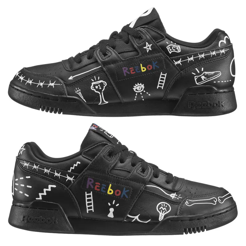 Reebok Workout Plus 3AM Trouble Andrew Black/Multi-Color (Other Brands Reebok)