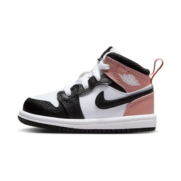 Jordan 1 Mid TD Black Royal Blue “White / Rust Pink / Black” (DQ8425-100)