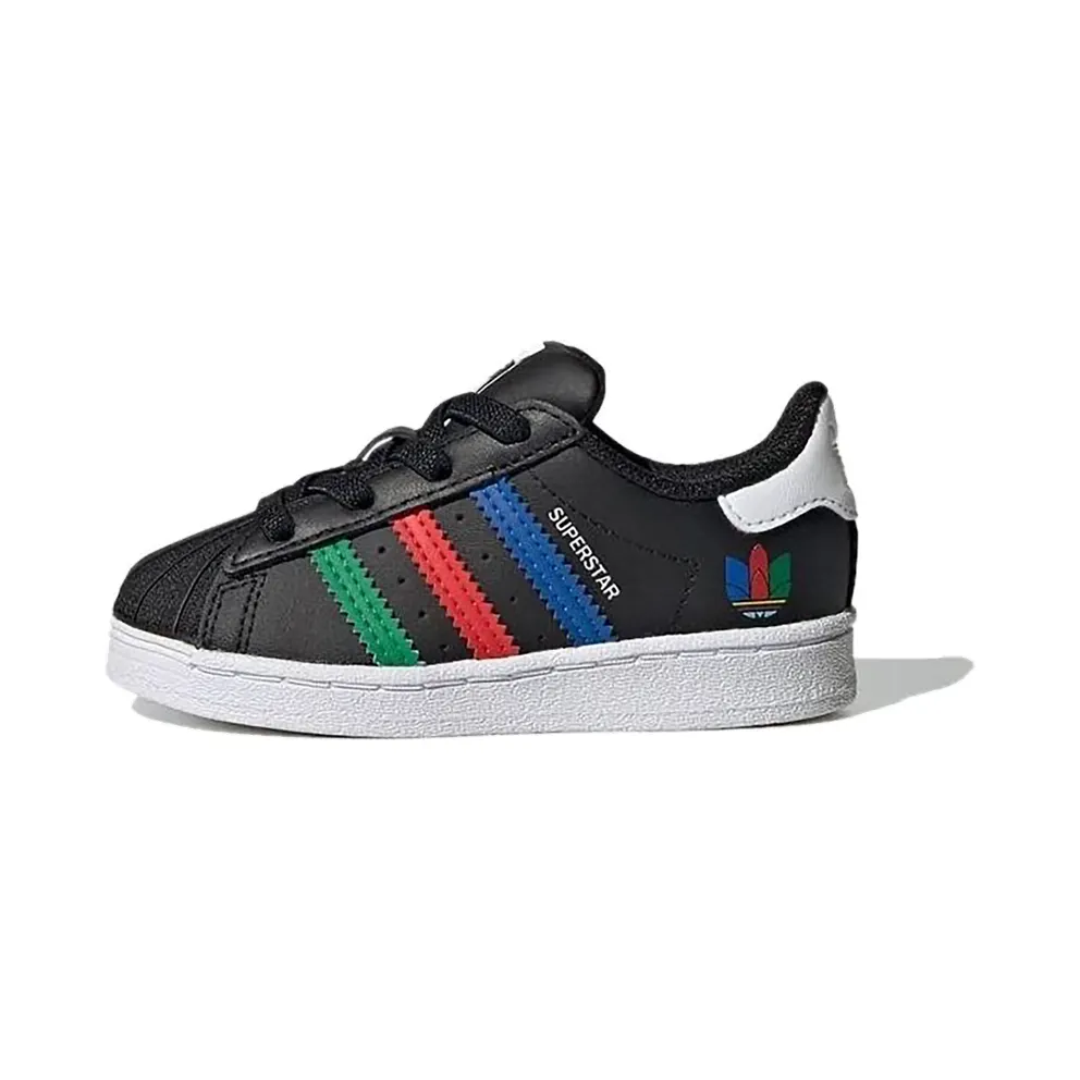 adidas Superstar Schuh Core Black / Green / Cloud White (FW5239)