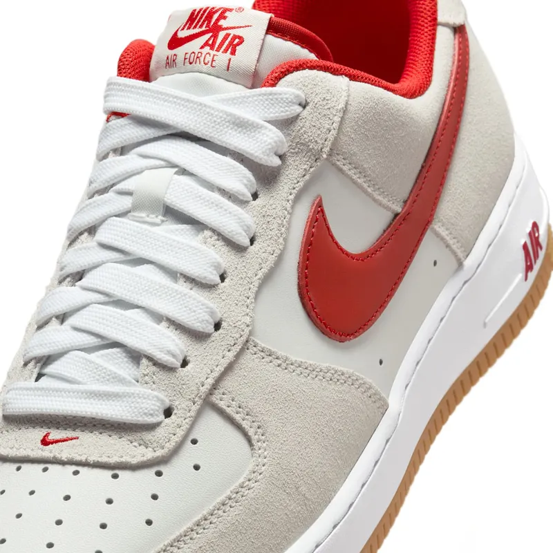 Nike Air Force 1 Low ’07 LV8 “Summit White Varsity Red Gum” (IB6388-101)