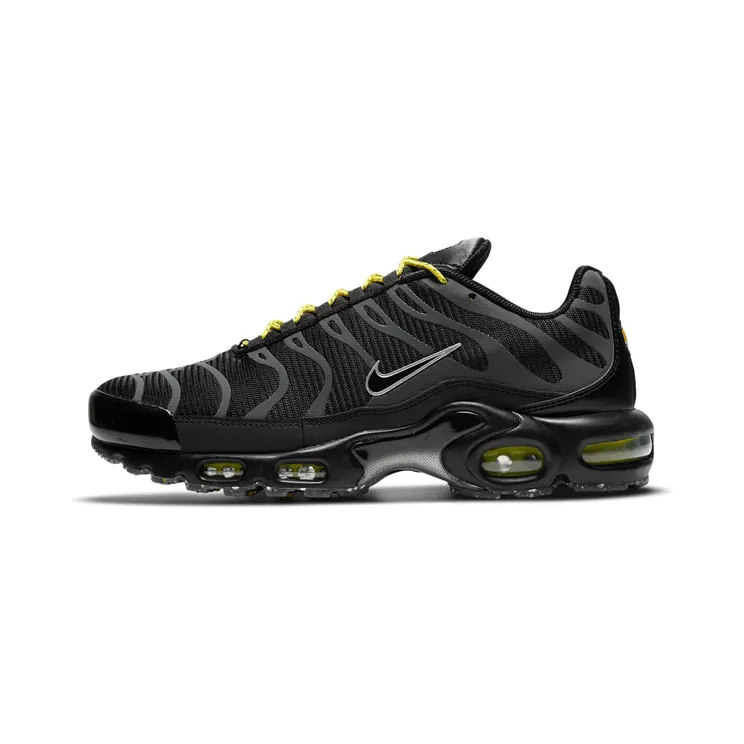 Nike Air Max Plus “Black / Metallic Silver / Opti Yellow” (DD7112-002)