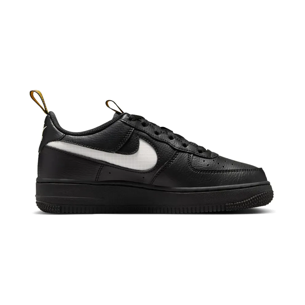 Nike Air Force 1 LV8 GS Mini Swoosh “Black / University Gold / White” (HF0095-001)