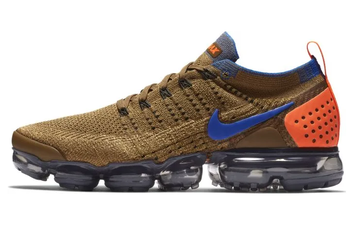 Nike Air VaporMax Flyknit 2 Golden Beige Racer Blue