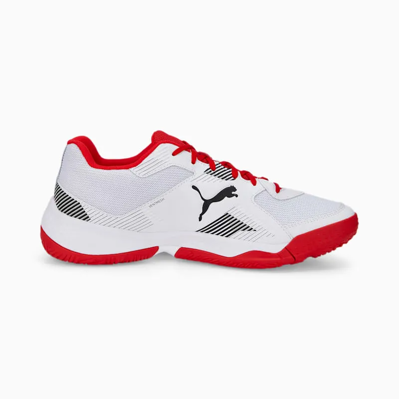 Puma Solarflash II Indoor Sports Shoes White/Black/Red (106882-04)
