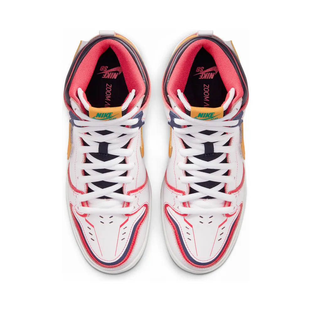 Nike x Gundam Dunk SB High RX-0 Unicorn – “White / Amarillo” (DH7717-100)