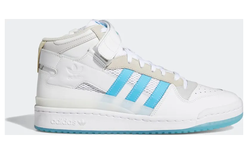 adidas Forum 84 Mid ADV Cloud White / Signal Cyan / Grey One (H01019)