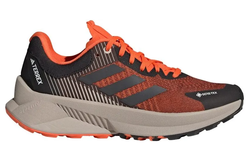 adidas Terrex Soulstride Flow Gore-Tex Core Black Grey Semi Impact Orange (IF5041)